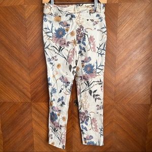 Rayon Blend Stretchy flowery pants (XS)